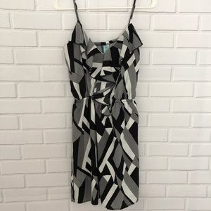 Dina Be Black White Geometric Print Sundress